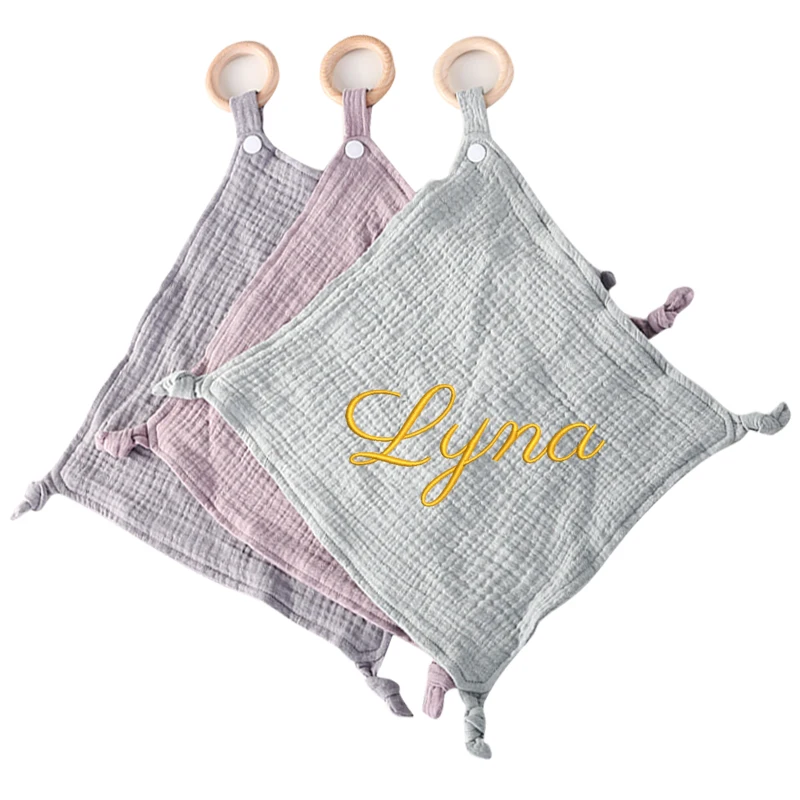 Personalizado Soft Muslin Algo - Initial Ring Custom avaliação e preço