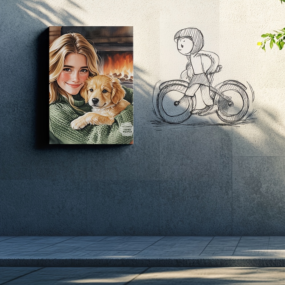 Impressão em tela personalizad - Pet Portrait Custom avaliação e preço